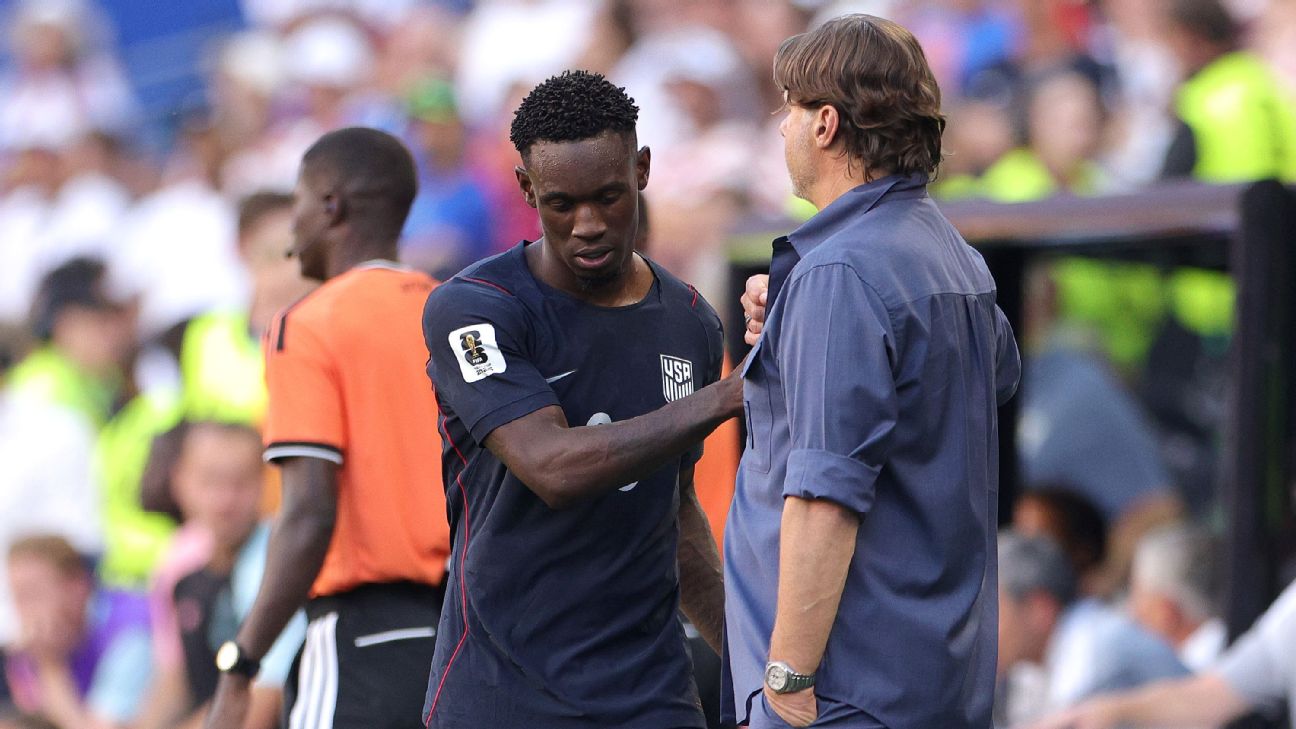 Folarin Balogun was sent off in the USMNT's win over Bosnia-Herzegovina. — Article image accompanying Pochettino shares 'regret' over Balogun controversy, impact on USMNT on WagerUp Sports News.