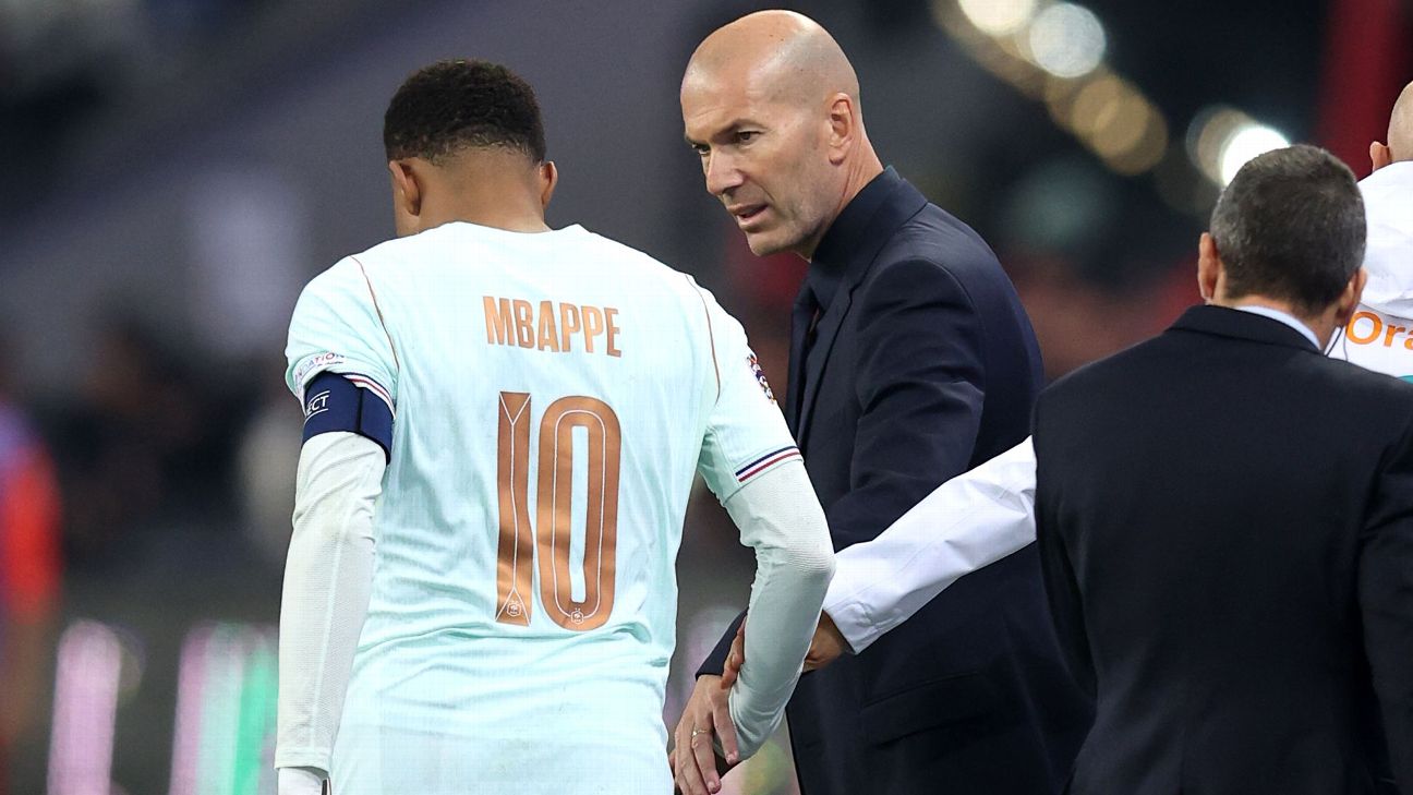 Article image accompanying Kylian Mbappé injury headlines Zinedine Zidane's first France victory on WagerUp Sports News. Article image accompanying Kylian Mbappé injury headlines Zinedine Zidane's first France victory on WagerUp Sports News.