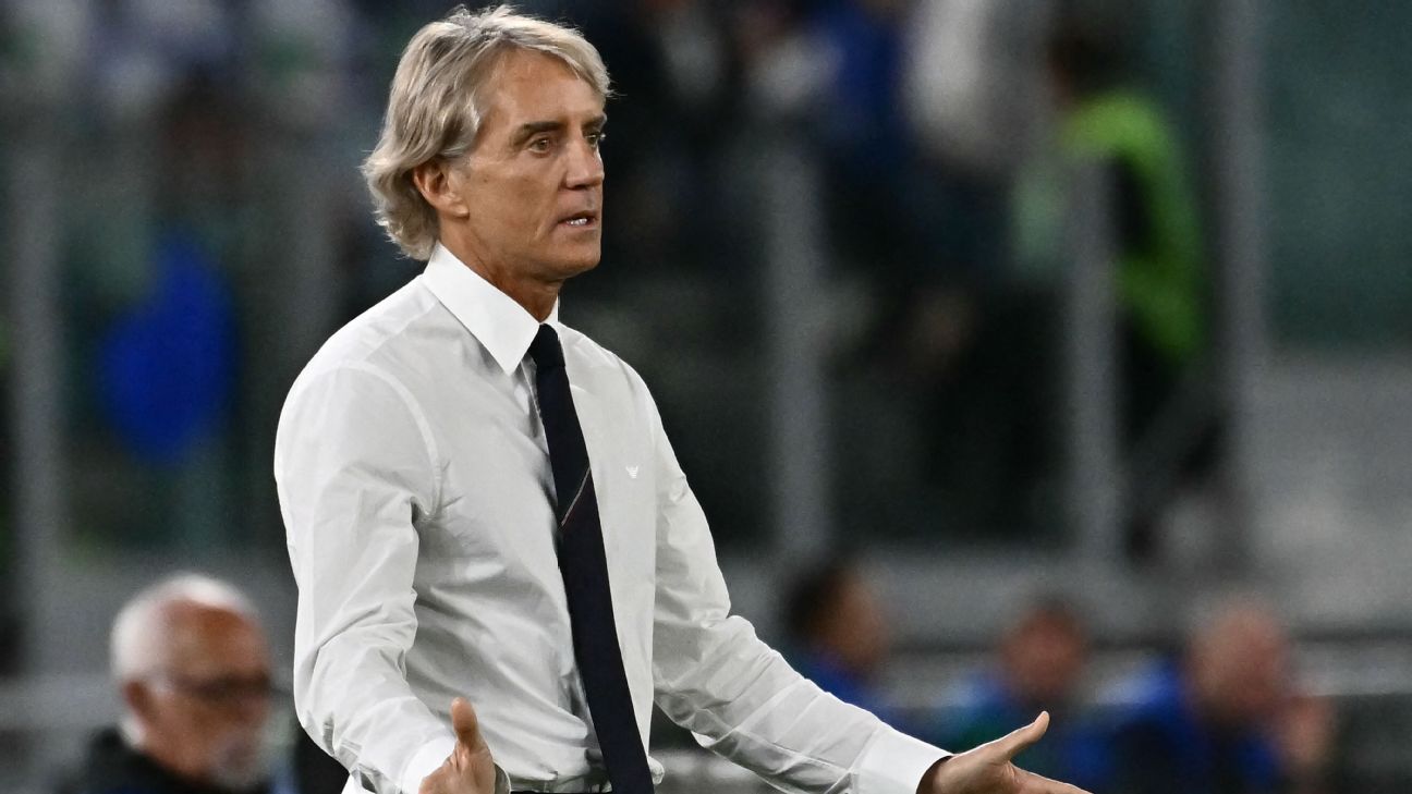 Article image accompanying Roberto Mancini's second Italy spell ends with defeat to Belgium on WagerUp Sports News. Article image accompanying Roberto Mancini's second Italy spell ends with defeat to Belgium on WagerUp Sports News.