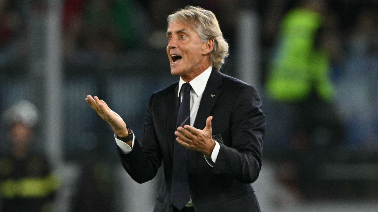 Roberto Mancini's first game back as Italy coach ended in defeat to Belgium. — Article image accompanying Returning Mancini accepts fans' jeers as Italy beaten by Belgium on WagerUp Sports News. Roberto Mancini's first game back as Italy coach ended in defeat to Belgium. — Article image accompanying Returning Mancini accepts fans' jeers as Italy beaten by Belgium on WagerUp Sports News.