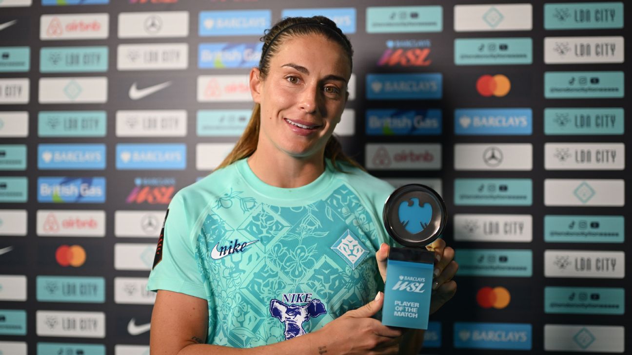 Alexia Putellas opened her WSL account for the London City Lionesses on Saturday. — Article image accompanying Alexia Putellas 'so proud' after scoring first WSL goal for London City Lionesses on WagerUp Sports News. Alexia Putellas opened her WSL account for the London City Lionesses on Saturday. — Article image accompanying Alexia Putellas 'so proud' after scoring first WSL goal for London City Lionesses on WagerUp Sports News.