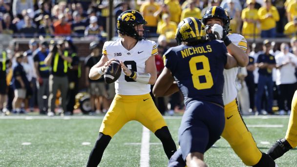 Article image accompanying Live Week 4 in college football: Iowa-Michigan, Oregon-USC on WagerUp Sports News. Article image accompanying Live Week 4 in college football: Iowa-Michigan, Oregon-USC on WagerUp Sports News.