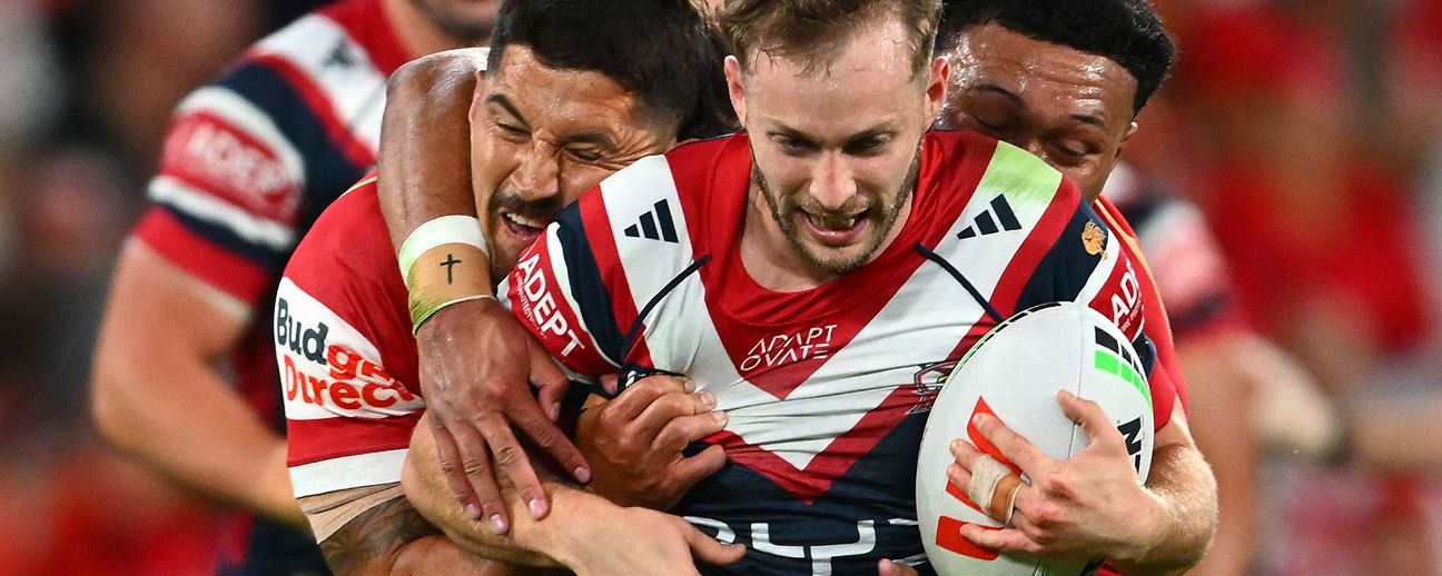 Sam Walker of the Roosters is tackled. — Article image accompanying Sam Walker unpacks miracle return, contract talks on WagerUp Sports News. Sam Walker of the Roosters is tackled. — Article image accompanying Sam Walker unpacks miracle return, contract talks on WagerUp Sports News.