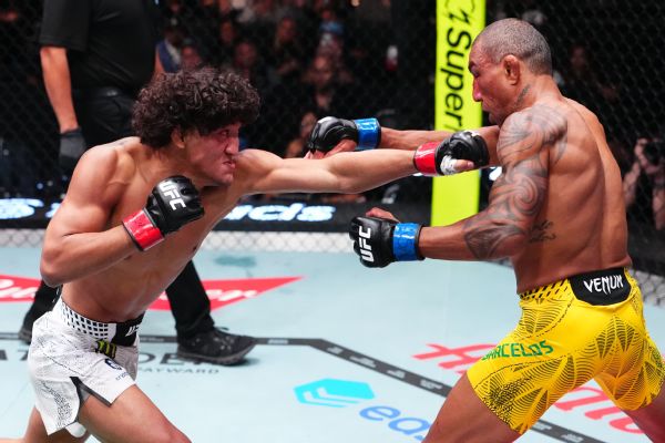 Article image accompanying Barcelos hospitalized after TKO loss to Rosas in UFC main event on WagerUp Sports News. Article image accompanying Barcelos hospitalized after TKO loss to Rosas in UFC main event on WagerUp Sports News.