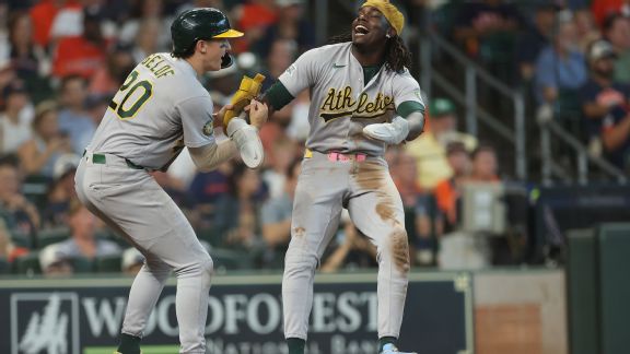 Zack Gelof and Lawrence Butler of the Athletics look to play a spoiler role on the season's final Sunday. — Article image accompanying MLB betting tips for Sunday: Athletics seek to play spoiler role on WagerUp Sports News. Zack Gelof and Lawrence Butler of the Athletics look to play a spoiler role on the season's final Sunday. — Article image accompanying MLB betting tips for Sunday: Athletics seek to play spoiler role on WagerUp Sports News.