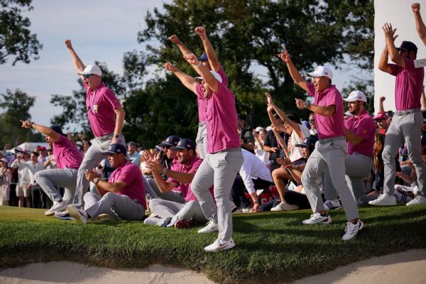 Article image accompanying Americans rally in singles to win 11th straight Presidents Cup on WagerUp Sports News. Article image accompanying Americans rally in singles to win 11th straight Presidents Cup on WagerUp Sports News.