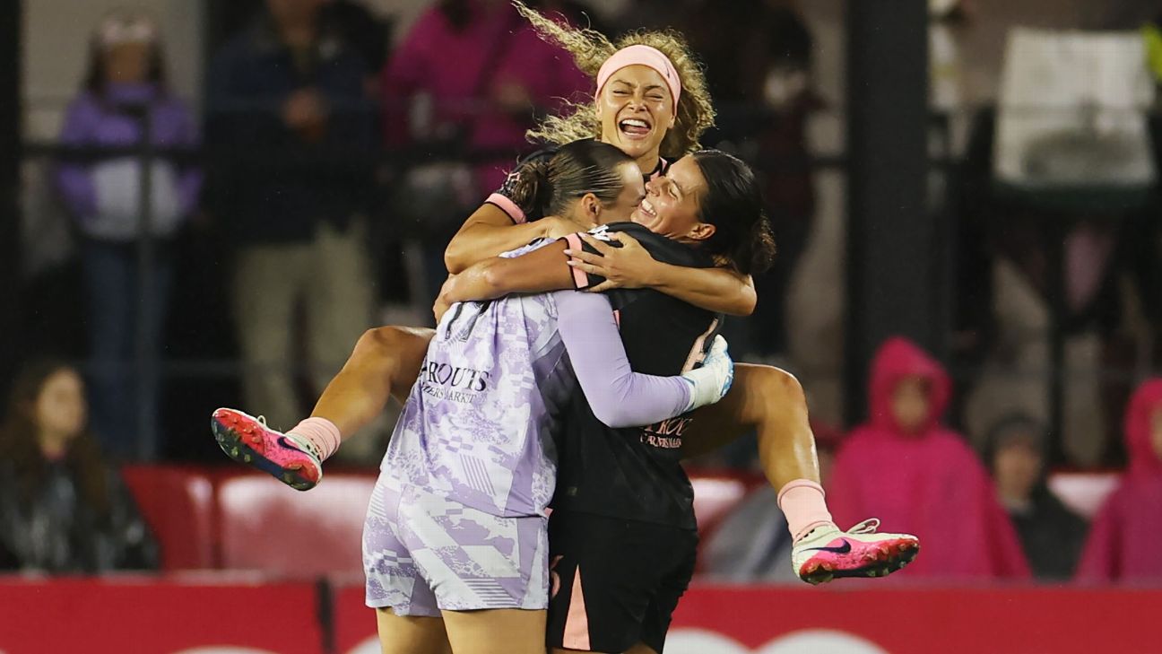 Angelina Anderson #19, Emily Sams #6 and Sarah Gorden #11 of Angel City FC celebrate following the team's victory in the NWSL match between Washington Spirit and Angel City — Article image accompanying NWSL Power Rankings: Angel City move up ahead of meeting with Gotham on WagerUp Sports News. Angelina Anderson #19, Emily Sams #6 and Sarah Gorden #11 of Angel City FC celebrate following the team's victory in the NWSL match between Washington Spirit and Angel City — Article image accompanying NWSL Power Rankings: Angel City move up ahead of meeting with Gotham on WagerUp Sports News.