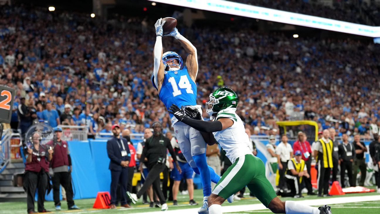 Despite the touchdown grab, Amon-Ra St. Brown scored a season-low in fantasy points on Sunday. — Article image accompanying Fantasy football buzz: Why Amon-Ra St. Brown, Omarion Hampton have lower ceilings on WagerUp Sports News. Despite the touchdown grab, Amon-Ra St. Brown scored a season-low in fantasy points on Sunday. — Article image accompanying Fantasy football buzz: Why Amon-Ra St. Brown, Omarion Hampton have lower ceilings on WagerUp Sports News.