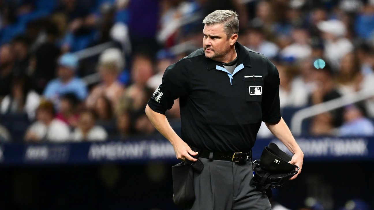Jordan Baker is one of four crew chiefs appointed by MLB for the Wild Card Series round of the playoffs. — Article image accompanying MLB announces umpire crew chiefs for Wild Card Series on WagerUp Sports News. Jordan Baker is one of four crew chiefs appointed by MLB for the Wild Card Series round of the playoffs. — Article image accompanying MLB announces umpire crew chiefs for Wild Card Series on WagerUp Sports News.