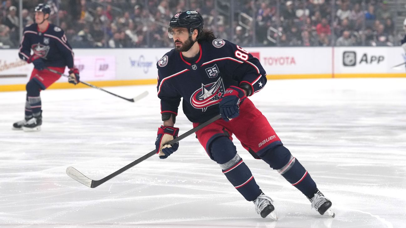 Kirill Marchenko is now a Maple Leaf -- and could be lining up next to Auston Matthews in the near future. — Article image accompanying Who comes out ahead in Marchenko-Knies trade? Grading the Leafs, Blue Jackets on WagerUp Sports News. Kirill Marchenko is now a Maple Leaf -- and could be lining up next to Auston Matthews in the near future. — Article image accompanying Who comes out ahead in Marchenko-Knies trade? Grading the Leafs, Blue Jackets on WagerUp Sports News.
