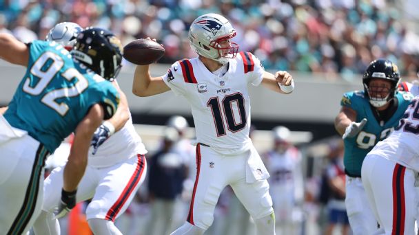 Article image accompanying What has gone wrong for the Patriots' offense, Drake Maye? on WagerUp Sports News.