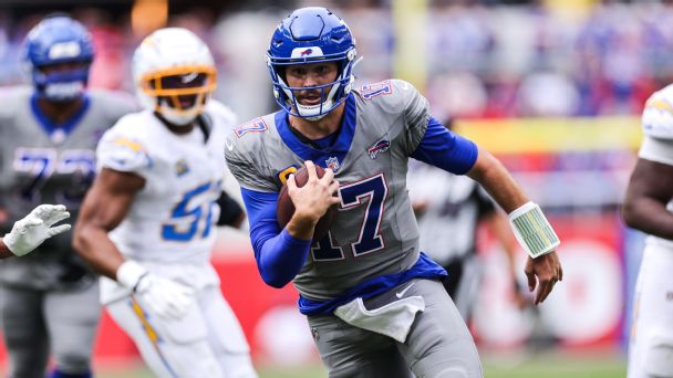 Run to go get Buffalo Bills quarterback Josh Allen if he has become available in your Knockout league. — Article image accompanying Knockout league pickups: Josh Allen, Justin Jefferson among big names available in Week 4 on WagerUp Sports News. Run to go get Buffalo Bills quarterback Josh Allen if he has become available in your Knockout league. — Article image accompanying Knockout league pickups: Josh Allen, Justin Jefferson among big names available in Week 4 on WagerUp Sports News.