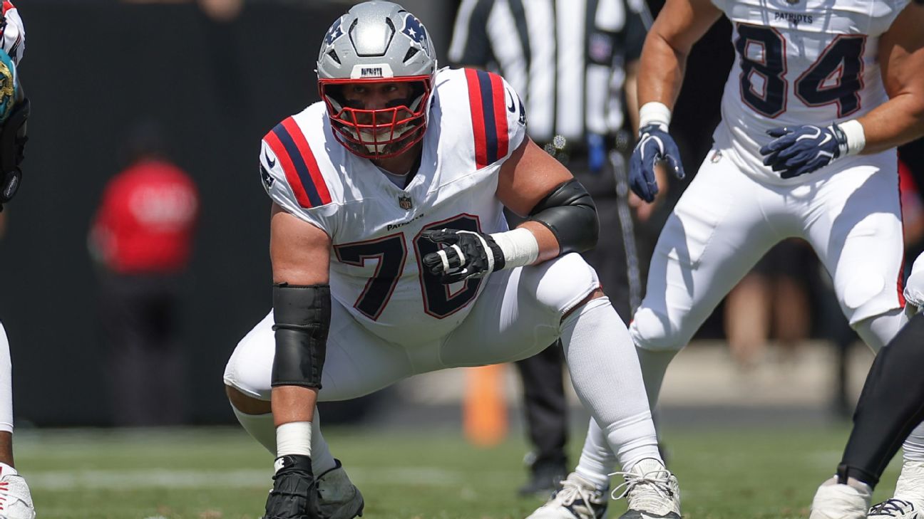 Article image accompanying Patriots place offensive lineman Greg Van Roten (thigh) on IR on WagerUp Sports News. Article image accompanying Patriots place offensive lineman Greg Van Roten (thigh) on IR on WagerUp Sports News.