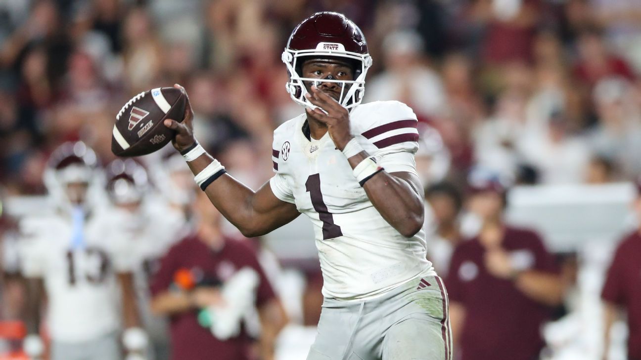 A big day against Alabama would further boost Mississippi State QB Kamario Taylor's Heisman chances. — Article image accompanying How to bet Mississippi State-Alabama: Should you expect a high-scoring game in Starkville? on WagerUp Sports News. A big day against Alabama would further boost Mississippi State QB Kamario Taylor's Heisman chances. — Article image accompanying How to bet Mississippi State-Alabama: Should you expect a high-scoring game in Starkville? on WagerUp Sports News.