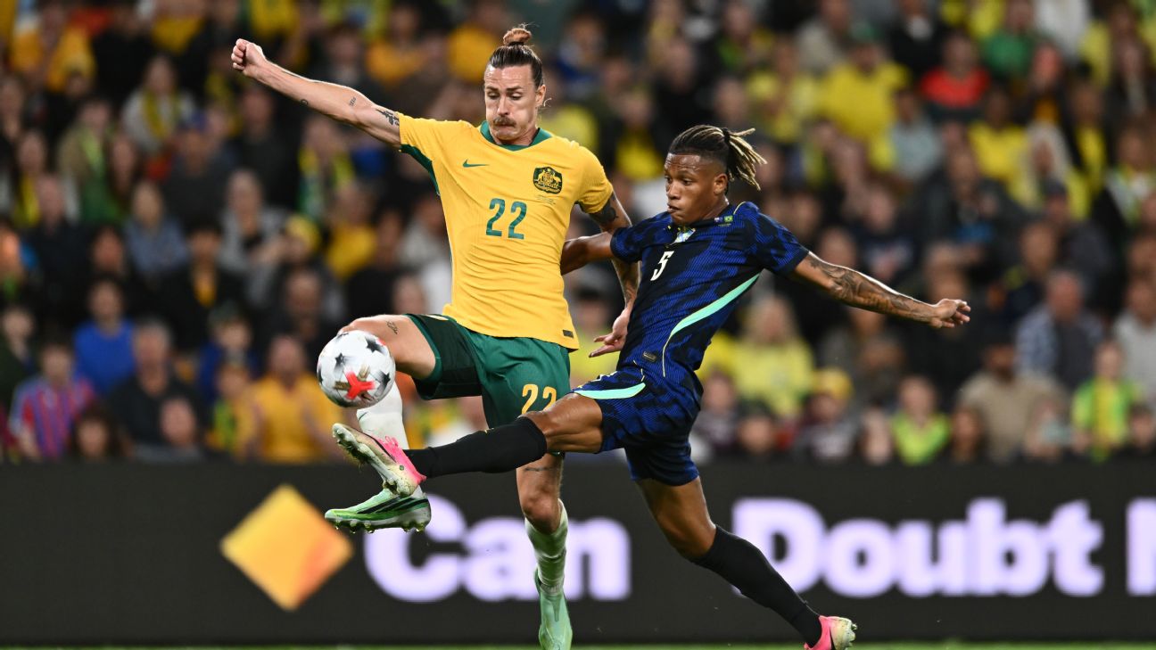 Veteran Socceroo Jackson Irvine is confident his younger teammates will rise to the challenge as Australia shifts their focus to the Asian Cup. — Article image accompanying Socceroos shift focus to Asian Cup after strong series vs. Brazil on WagerUp Sports News. Veteran Socceroo Jackson Irvine is confident his younger teammates will rise to the challenge as Australia shifts their focus to the Asian Cup. — Article image accompanying Socceroos shift focus to Asian Cup after strong series vs. Brazil on WagerUp Sports News.