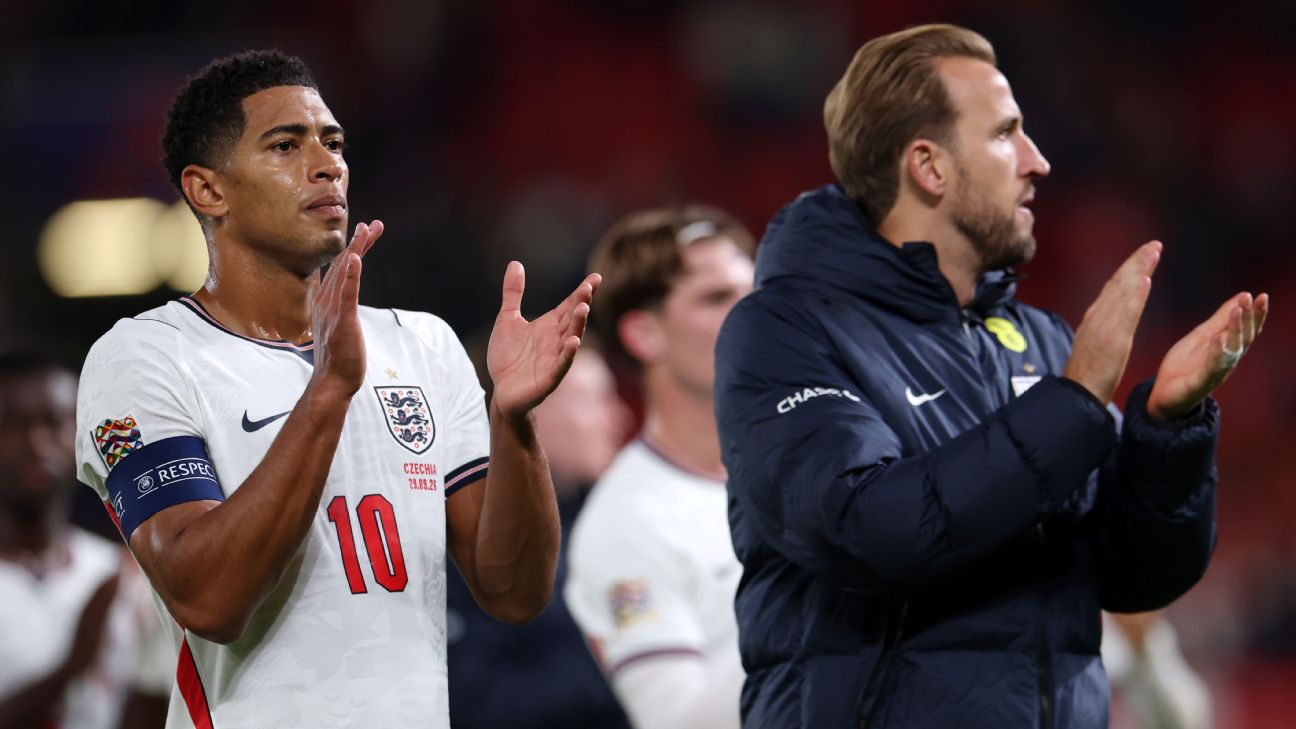 Jude Bellingham took the captain's armband for England after replacing Harry Kane. — Article image accompanying Thomas Tuchel tips Jude Bellingham for future England captain role on WagerUp Sports News.