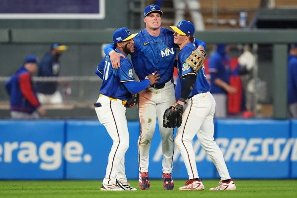 From left to right, outfielders Emmanuel Rodriguez, Walker Jenkins and Luke Keaschall are on-the-rise players for the Twins heading into next season. — Article image accompanying Twins believe future is bright with lineup built around young players on WagerUp Sports News.