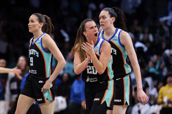 Article image accompanying No. 8 Liberty complete sweep of top-seeded Lynx with Game 2 win on WagerUp Sports News. Article image accompanying No. 8 Liberty complete sweep of top-seeded Lynx with Game 2 win on WagerUp Sports News.