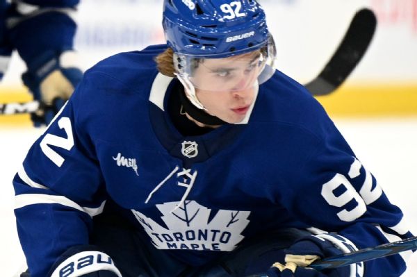 Article image accompanying Scoreless Leafs rookie McKenna on slow start: 'Still believe in myself' on WagerUp Sports News. Article image accompanying Scoreless Leafs rookie McKenna on slow start: 'Still believe in myself' on WagerUp Sports News.