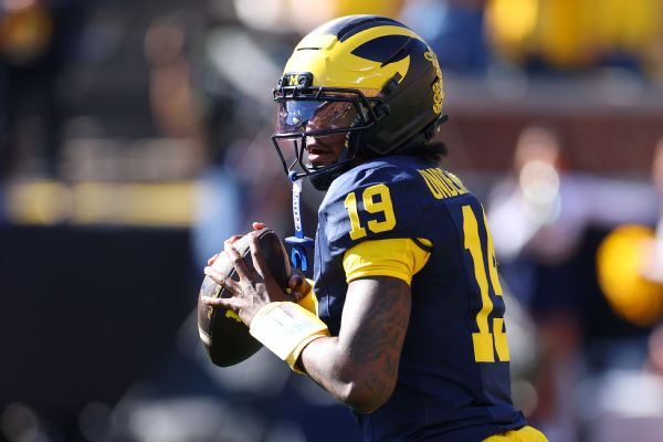 The Wolverines face a Golden Gophers team that's coming off an impressive win in Seattle against Washington. — Article image accompanying Michigan benches quarterback Bryce Underwood vs. Penn State on WagerUp Sports News.