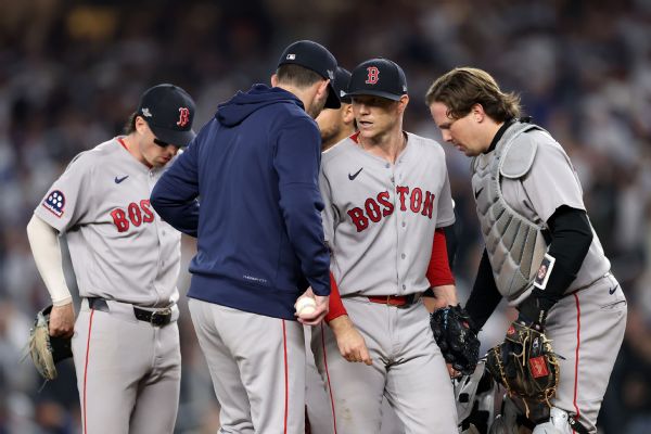 Red Sox manager Chad Tracy pulls starter Sonny Gray during the fifth inning of Wednesday's loss to the Yankees. — Article image accompanying Red Sox's Sonny Gray not happy for being lifted after 70 pitches on WagerUp Sports News. Red Sox manager Chad Tracy pulls starter Sonny Gray during the fifth inning of Wednesday's loss to the Yankees. — Article image accompanying Red Sox's Sonny Gray not happy for being lifted after 70 pitches on WagerUp Sports News.