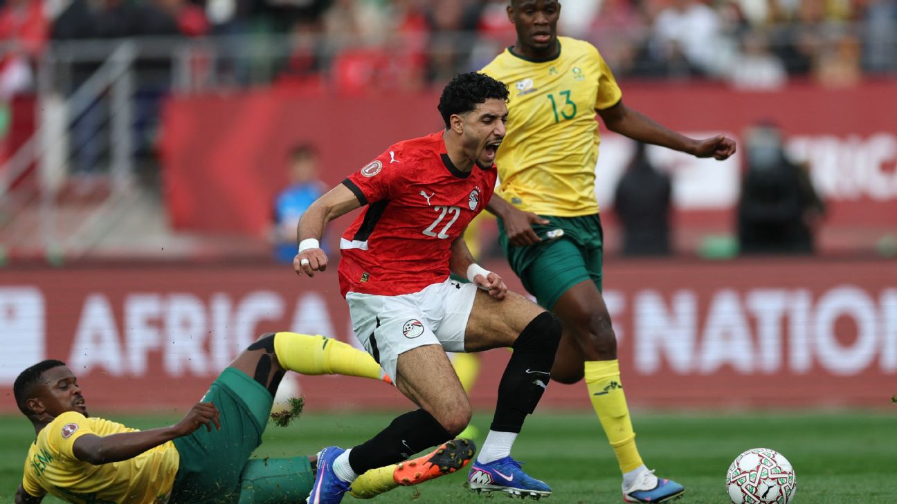 Omar Marmoush featured up top for Egypt in their last meeting with South Africa on Boxing Day, 2025, and is riding high ahead of an October 2026 friendly against the same opponents after two goals against South Sudan. — Article image accompanying Egypt vs. South Africa - Kick-off time, team news, how to watch on WagerUp Sports News.