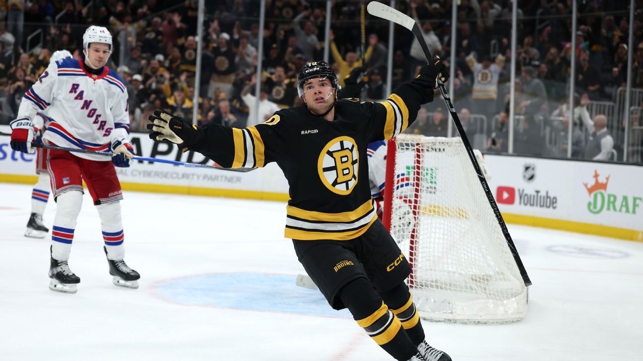 JJ Peterka of the Boston Bruins scored a goal on one shot in the opening game. — Article image accompanying Fantasy hockey schedule hacks: Add more Bruins and Hurricanes to your team on WagerUp Sports News. JJ Peterka of the Boston Bruins scored a goal on one shot in the opening game. — Article image accompanying Fantasy hockey schedule hacks: Add more Bruins and Hurricanes to your team on WagerUp Sports News.
