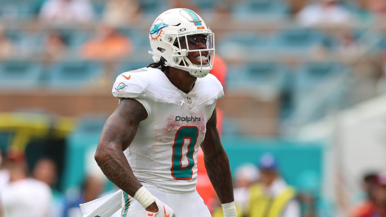 Dolphins RB Ollie Gordon II was one of the most popular fantasy football pickups this week after De'Von Achane's season-ending injury. — Article image accompanying Fantasy football buzz: Dolphins move towards split backfield to replace De'Von Achane on WagerUp Sports News.