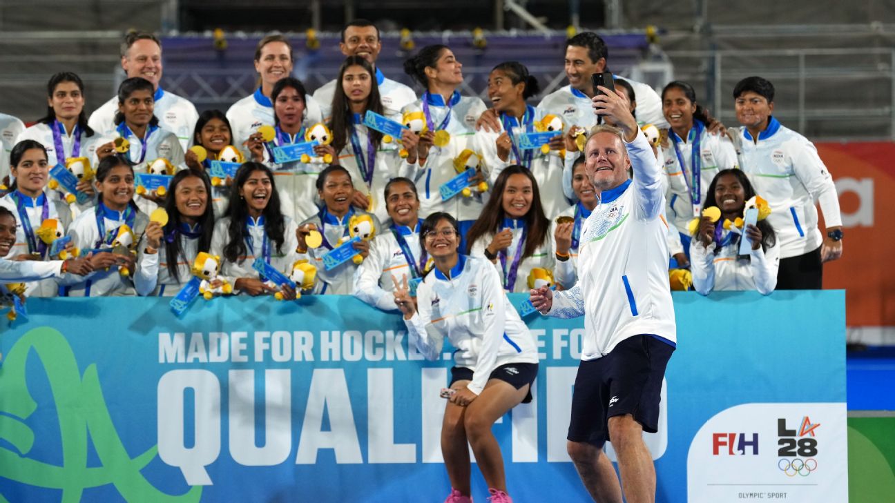 Article image accompanying Asian Games 2026: Marijne's miracle ends India's 44-year wait for women's hockey gold on WagerUp Sports News. Article image accompanying Asian Games 2026: Marijne's miracle ends India's 44-year wait for women's hockey gold on WagerUp Sports News.
