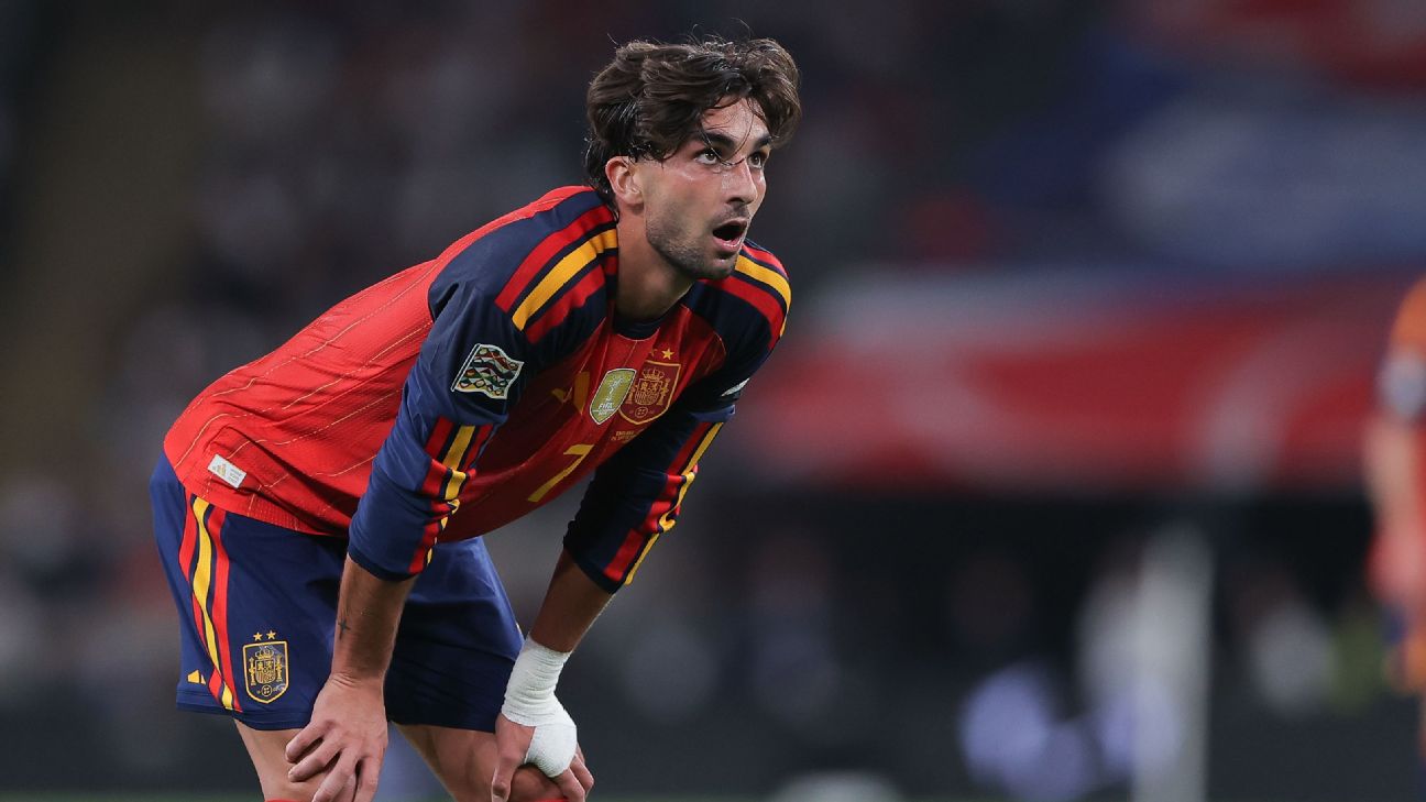 Ferran Torres has been ruled out of Spain's Nations League matches against Croatia and Czechia. — Article image accompanying Torres forced out of Spain squad; Madrid's Espí gets first call-up on WagerUp Sports News. Ferran Torres has been ruled out of Spain's Nations League matches against Croatia and Czechia. — Article image accompanying Torres forced out of Spain squad; Madrid's Espí gets first call-up on WagerUp Sports News.
