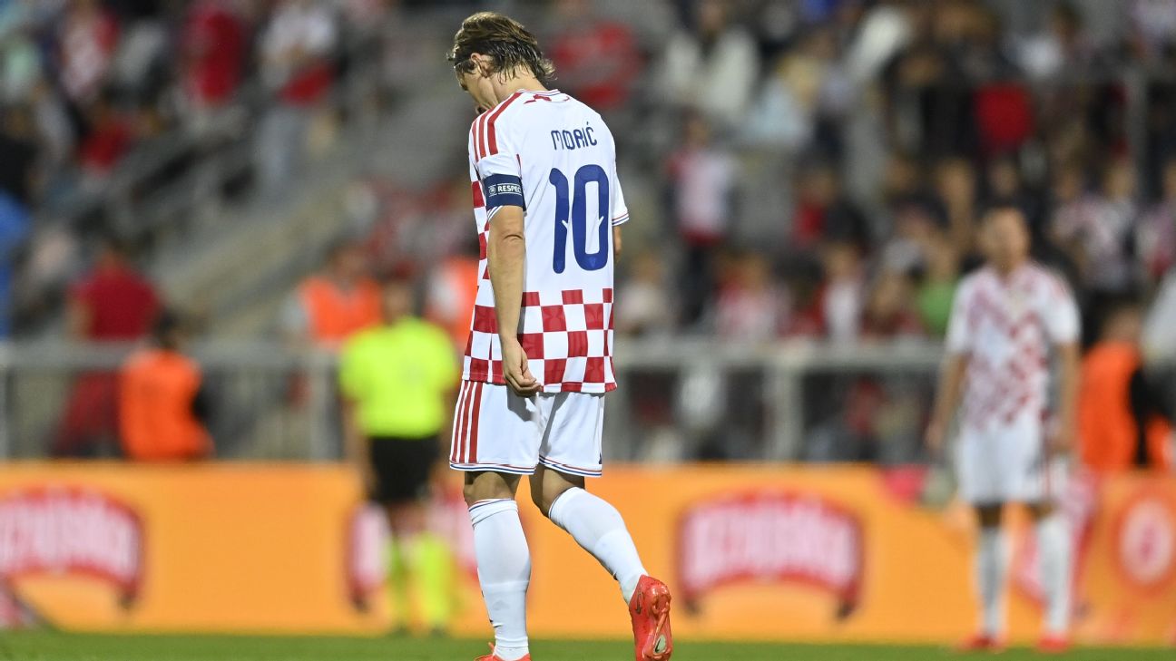 Luka Modric endured a day to forget as Croatia suffered their heaviest-ever loss at the hands of England. — Article image accompanying Modric 'ashamed' after Croatia handed biggest-ever loss by England on WagerUp Sports News. Luka Modric endured a day to forget as Croatia suffered their heaviest-ever loss at the hands of England. — Article image accompanying Modric 'ashamed' after Croatia handed biggest-ever loss by England on WagerUp Sports News.