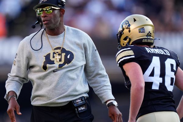 Article image accompanying Sanders says Colorado 'united' despite 4-game losing streak on WagerUp Sports News. Article image accompanying Sanders says Colorado 'united' despite 4-game losing streak on WagerUp Sports News.