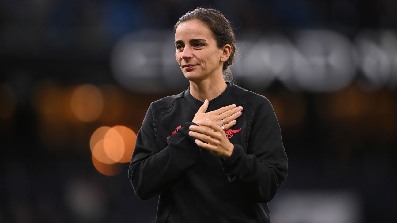 Article image accompanying Arsenal head coach Renée Slegers defiant after bruising loss to Man City: 'I'm here, I'm full of energy' on WagerUp Sports News. Article image accompanying Arsenal head coach Renée Slegers defiant after bruising loss to Man City: 'I'm here, I'm full of energy' on WagerUp Sports News.