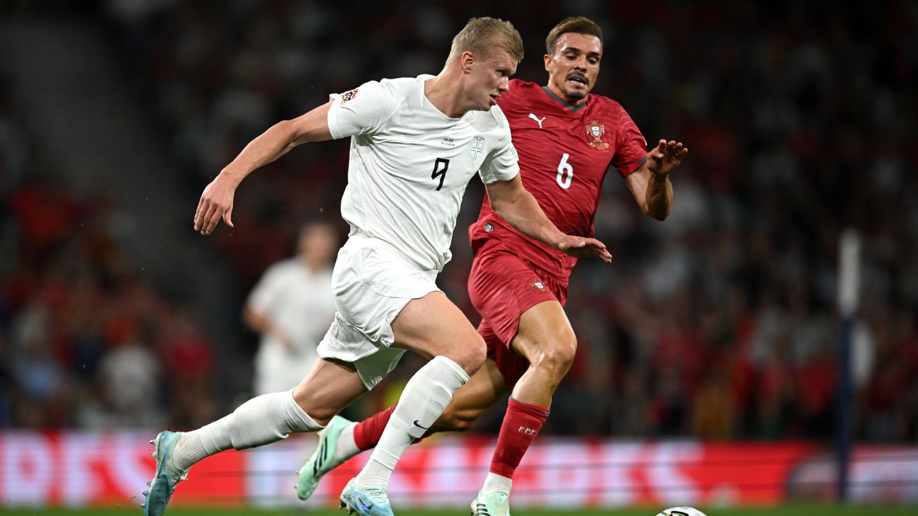 Article image accompanying Portugal 2-1 Norway: Gonçalo Ramos stars as holders reach Nations League quarterfinals - as it happened on WagerUp Sports News. Article image accompanying Portugal 2-1 Norway: Gonçalo Ramos stars as holders reach Nations League quarterfinals - as it happened on WagerUp Sports News.