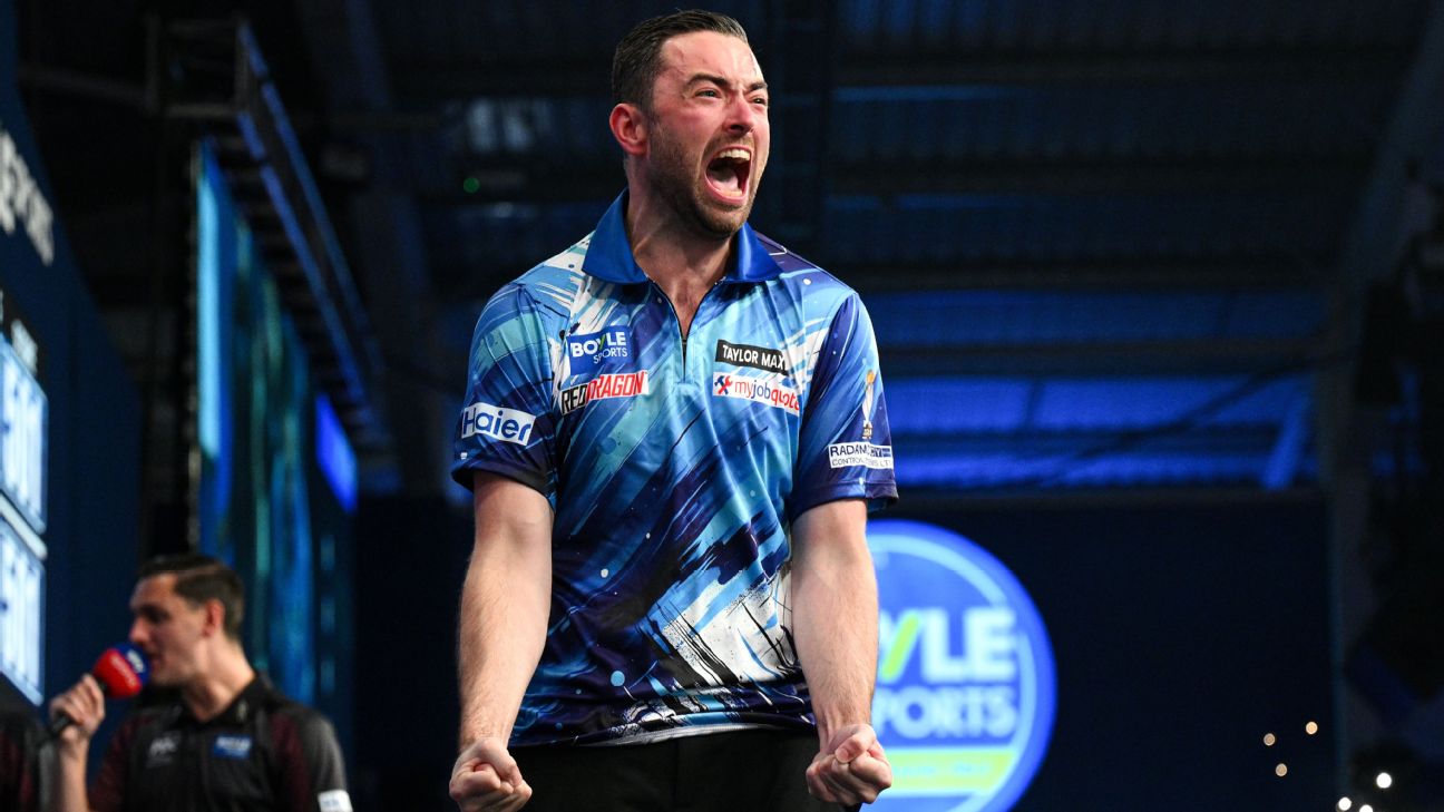 Article image accompanying Luke Humphries 6-4 Gerwyn Price: 'Cool Hand' wins thrilling World Grand Prix darts final - as it happened on WagerUp Sports News.