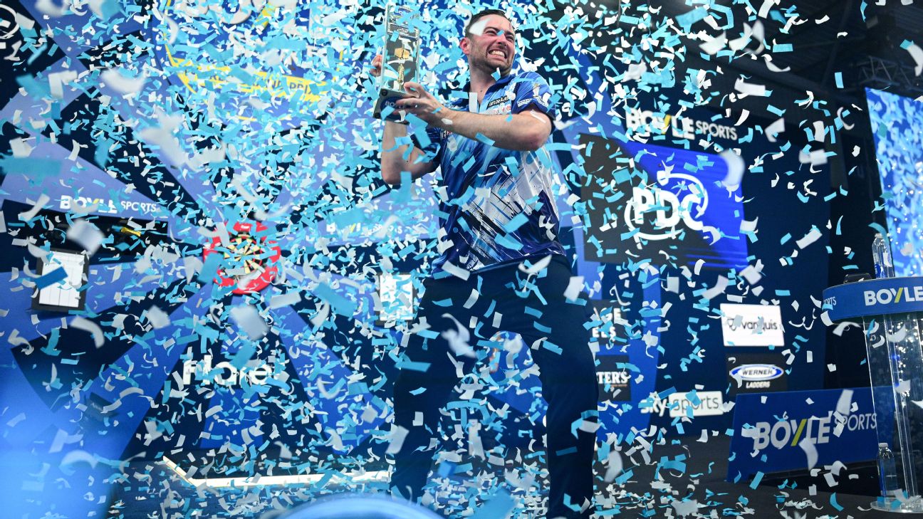 Article image accompanying Grand Prix Darts: Luke Humphries produces masterful comeback to beat Gerwyn Price in final on WagerUp Sports News. Article image accompanying Grand Prix Darts: Luke Humphries produces masterful comeback to beat Gerwyn Price in final on WagerUp Sports News.
