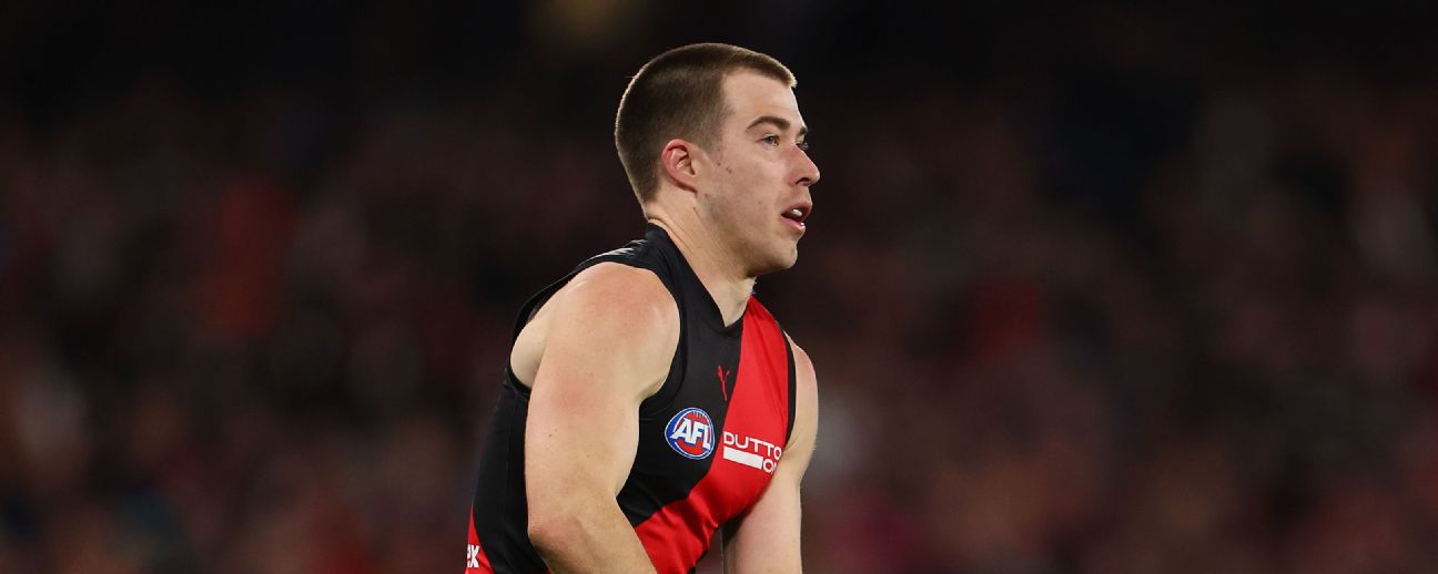 Zach Merrett can breath a sigh of relief, with the former Essendon captain headed to Hawthorn after the bitter AFL rivals agreed to a trade. — Article image accompanying Merrett moves to Hawks as Bombers avoid ugly trade war on WagerUp Sports News. Zach Merrett can breath a sigh of relief, with the former Essendon captain headed to Hawthorn after the bitter AFL rivals agreed to a trade. — Article image accompanying Merrett moves to Hawks as Bombers avoid ugly trade war on WagerUp Sports News.