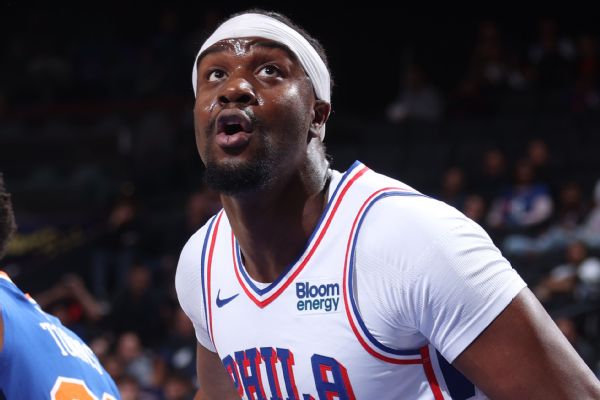 Article image accompanying 76ers backup center Ariel Hukporti exits preseason opener early on WagerUp Sports News. Article image accompanying 76ers backup center Ariel Hukporti exits preseason opener early on WagerUp Sports News.
