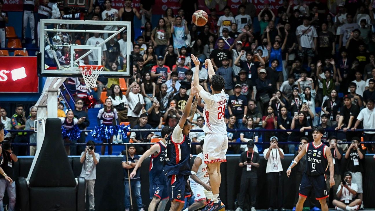 Aldous Torculas drained a game-tying shot from deep to send San Beda to overtime before they pulled away for a 74-65 victory over Letran. — Article image accompanying Aldous Torculas answers the clarion call in San Beda-Letran clash on WagerUp Sports News. Aldous Torculas drained a game-tying shot from deep to send San Beda to overtime before they pulled away for a 74-65 victory over Letran. — Article image accompanying Aldous Torculas answers the clarion call in San Beda-Letran clash on WagerUp Sports News.