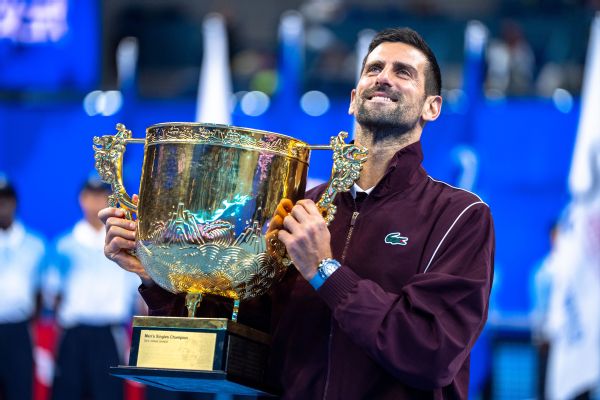Article image accompanying Djokovic wins 7th China Open title after injured De Minaur retires on WagerUp Sports News. Article image accompanying Djokovic wins 7th China Open title after injured De Minaur retires on WagerUp Sports News.