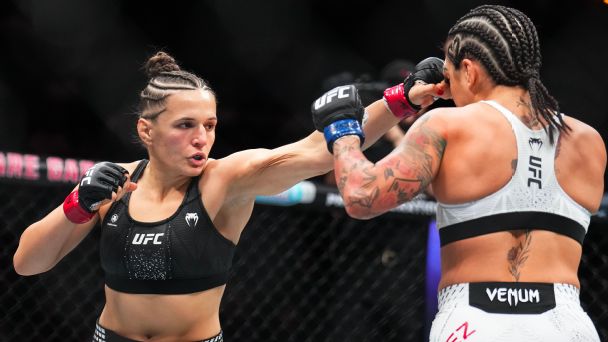 Erin Blanchfield, left, dropped from the top 10 after her Oct. 17 loss to Jasmine Jasudavicius. — Article image accompanying Blanchfield out, Suarez and Jandiroba move up in pound-for-pound rankings on WagerUp Sports News. Erin Blanchfield, left, dropped from the top 10 after her Oct. 17 loss to Jasmine Jasudavicius. — Article image accompanying Blanchfield out, Suarez and Jandiroba move up in pound-for-pound rankings on WagerUp Sports News.
