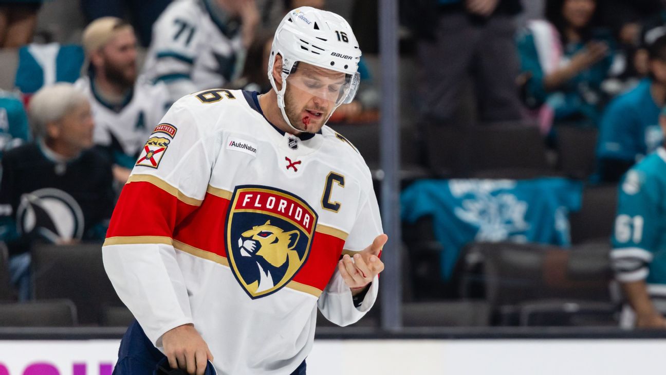 Article image accompanying Panthers' Aleksander Barkov avoids surgery; out 6-8 weeks on WagerUp Sports News. Article image accompanying Panthers' Aleksander Barkov avoids surgery; out 6-8 weeks on WagerUp Sports News.