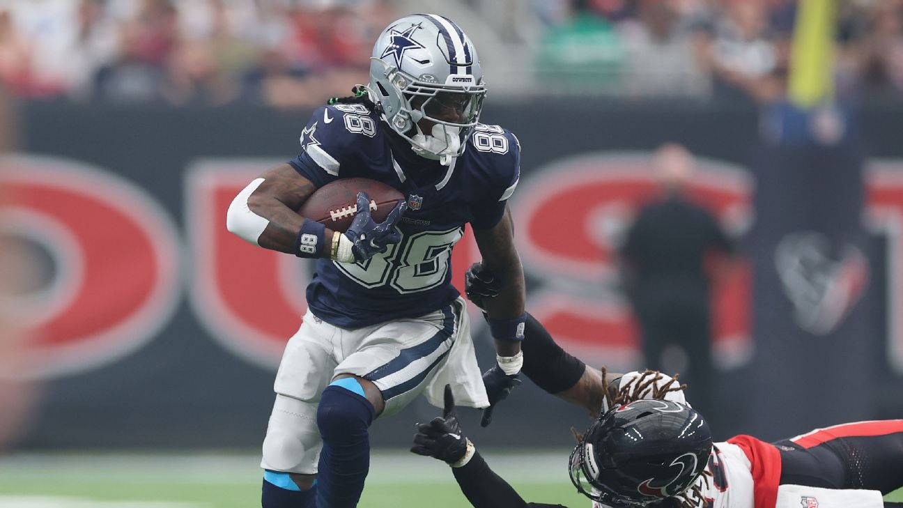 CeeDee Lamb and the Dallas Cowboys are one of the best picks this week. — Article image accompanying NFL survivor power rankings: Why you should use Texans, Cowboys on WagerUp Sports News.