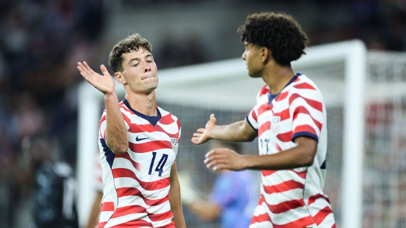 Sebastian Berhalter and Mathis Albert — Article image accompanying Youthful USMNT rises to the challenge presented by feisty, physical Canada on WagerUp Sports News. Sebastian Berhalter and Mathis Albert — Article image accompanying Youthful USMNT rises to the challenge presented by feisty, physical Canada on WagerUp Sports News.