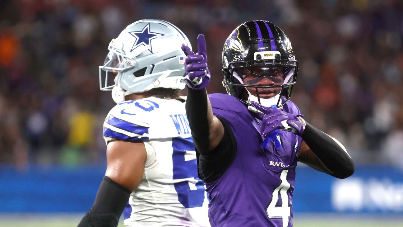 Zay Flowers' 27-yard gain left one second on the clock, which was enough for the Ravens to kick a game-winning field goal against the Cowboys.