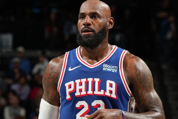 Article image accompanying LeBron James scores 10 points in 18 minutes in 76ers debut on WagerUp Sports News. Article image accompanying LeBron James scores 10 points in 18 minutes in 76ers debut on WagerUp Sports News.