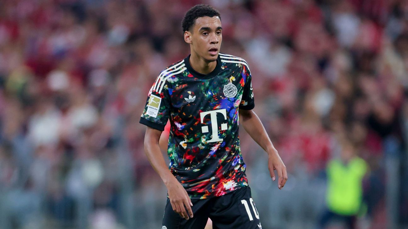 Article image accompanying Jamal Musiala will 'fight his way back' from injury - Bayern Munich boss Vincent Kompany on WagerUp Sports News.