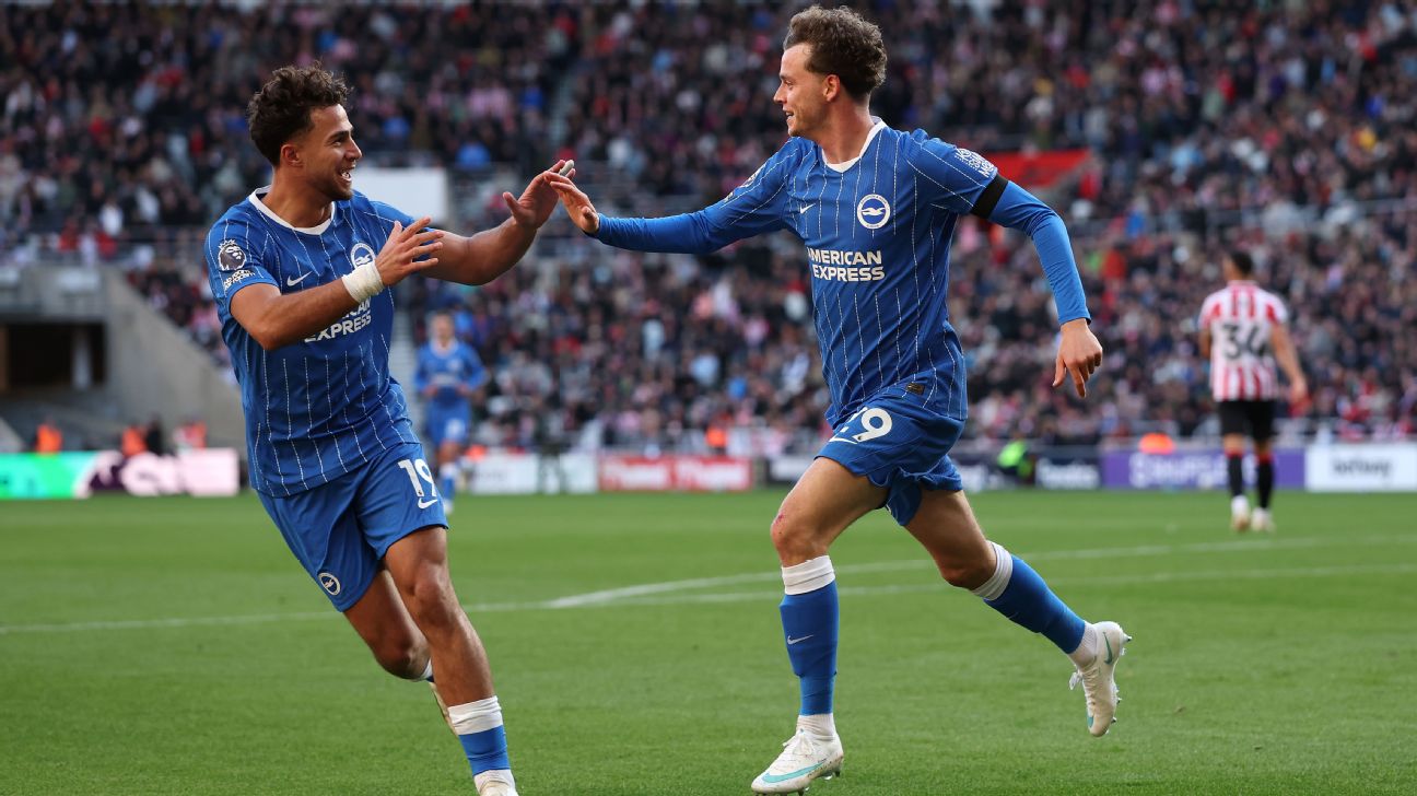 Article image accompanying Brighton keep pressure on Man City, Arsenal with 2-0 Sunderland win on WagerUp Sports News. Article image accompanying Brighton keep pressure on Man City, Arsenal with 2-0 Sunderland win on WagerUp Sports News.
