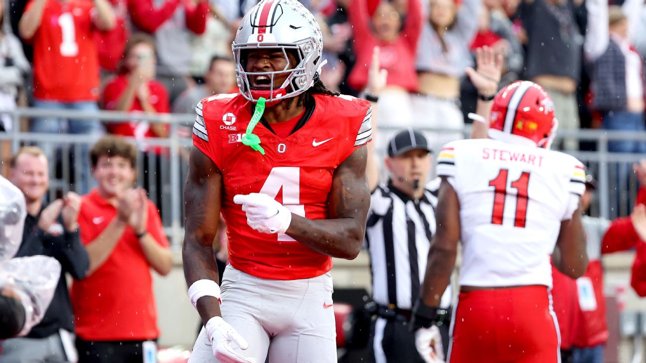 Jeremiah Smith is resetting the Ohio State record book. — Article image accompanying Tracking Jeremiah Smith's record-setting 2026 season on WagerUp Sports News. Jeremiah Smith is resetting the Ohio State record book. — Article image accompanying Tracking Jeremiah Smith's record-setting 2026 season on WagerUp Sports News.