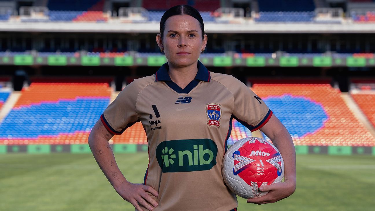 Newcastle's classic gold kit features a navy collar and red and navy details on the sleeve. — Article image accompanying A-League kit rankings: Which club has 2026-27's best jerseys? on WagerUp Sports News.